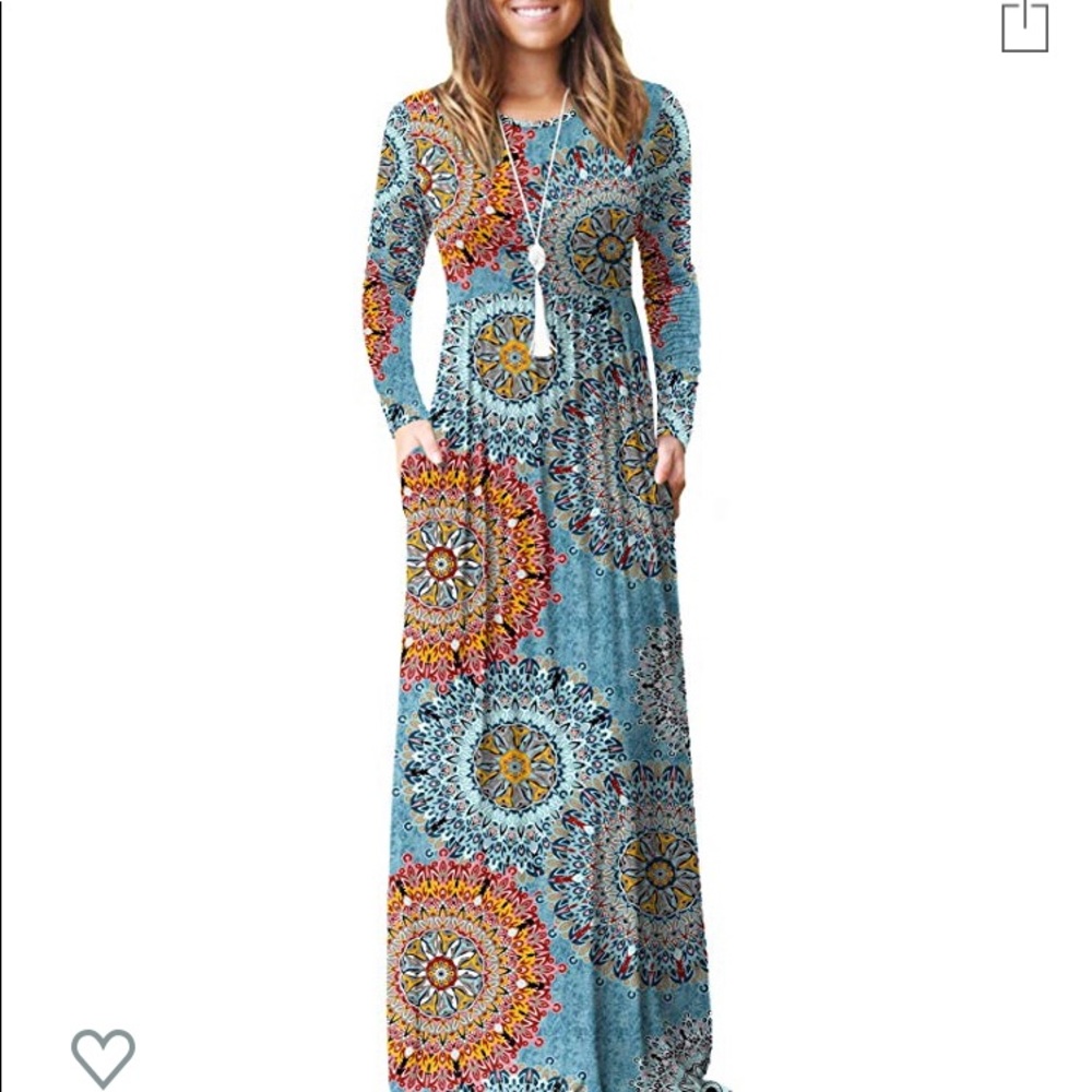 Blue long dress - Picture 1 of 2